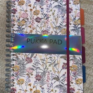 Pukka Pad 5 floral Subject Spiral Notebook ~ Brand New